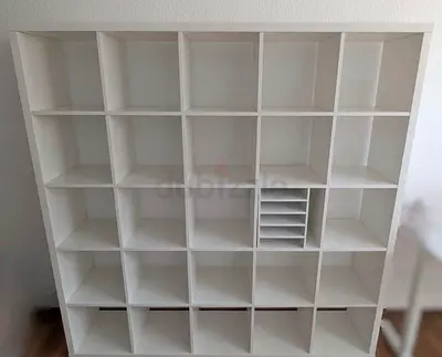 White 25-Cube Storage Shelf / Room Divider - Good Condition