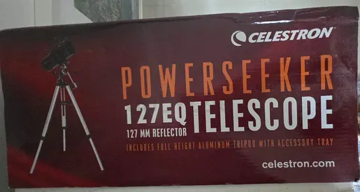 Celestron PowerSeeker 127EQ Telescope with Tripod — Excellent Condition