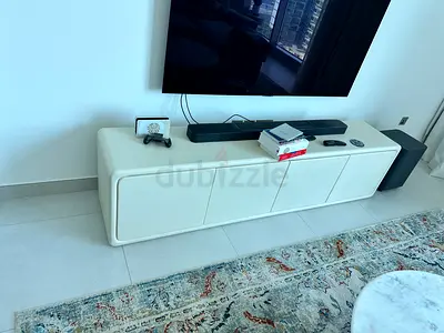 Klekktic Beige TV Console - Made to order high quality beautiful design tv console