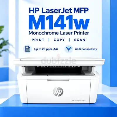 HP LaserJet MFP M141w Monochrome Laser Printer - Print/Scan/Copy, Wi‑Fi