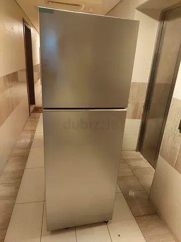 Silver Top-Freezer Refrigerator - Good Condition