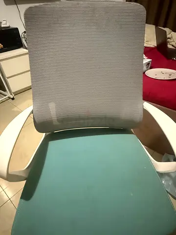 Set of 2 dining/office chairs with cushions - good condition