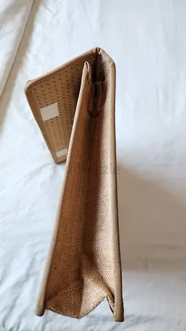 Jute hamd made laptops bag, Sustainable material.