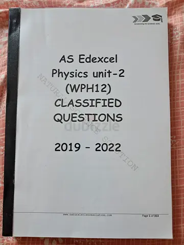 AS Edexcel Physics Unit-2 (WPH12) Classified Questions 2019-2022