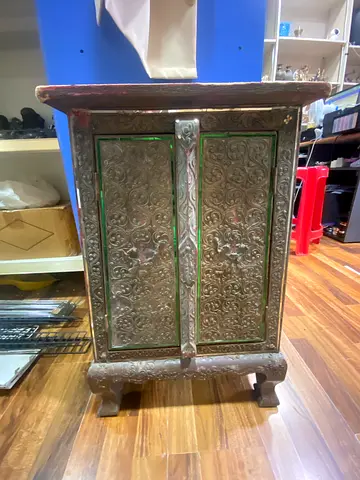 Antique Wooden Cabinet with door-60cm height,43cm length