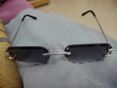 Rimless Gradient Lens Designer-Style Sunglasses