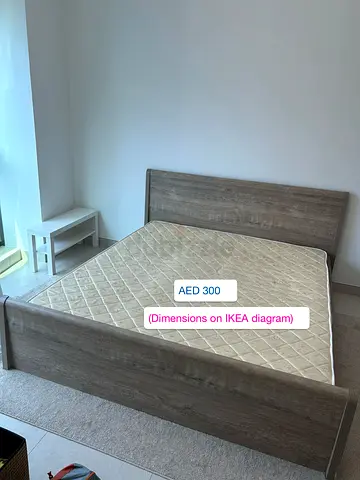 IKEA Malm - King Size Bed Frame and Mattress