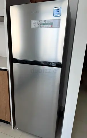 Midea 346L Double Door Refrigerator – Silver – Good Condition
