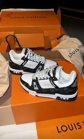 Louis Vuitton LV Trainer Sneakers - Black & White, size 36 to 45