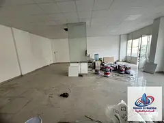 Large commercial shop directly opposite the park in Abu Shagara, with a clear location in a busy res