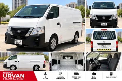 Nissan Urvan Panel Van | 3 Seater | Manual | 2.5L Petrol | Cargo Van