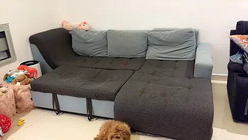 Custom-Made L-Shape Sofa – AED 800