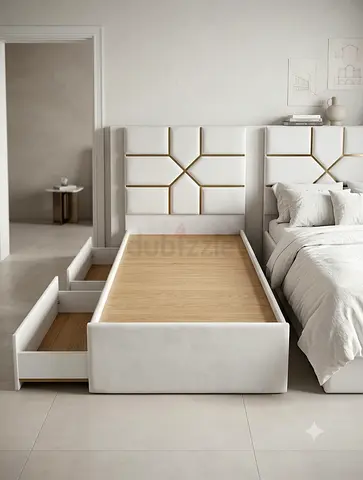 New Storage Bed Single Size With 2 Storage Drawer