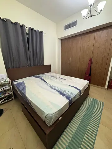 King size wooden bed frame with mattress & Storage below - IKEA
