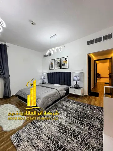 شقه فاخره. ثاني ساكن غرفه وصاله مع بلكونه مفتوحه .كورنيش عجمان. مفروش بالكامل للإيجار الشهري✨الإيجار يشمل الفواتير والإنترنت وموقف