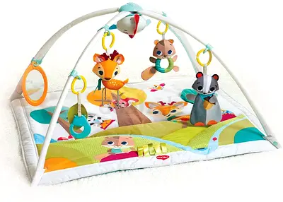 Baby Play Gym Activity Mat with Hanging Plush Toys - excellent Condition - brand: tiny love
