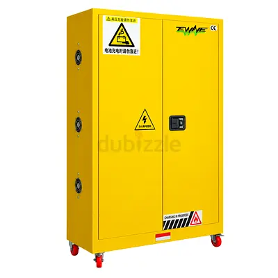 Industrial Battery Charging Cabinet / Safe Storage Cabinet on Wheels