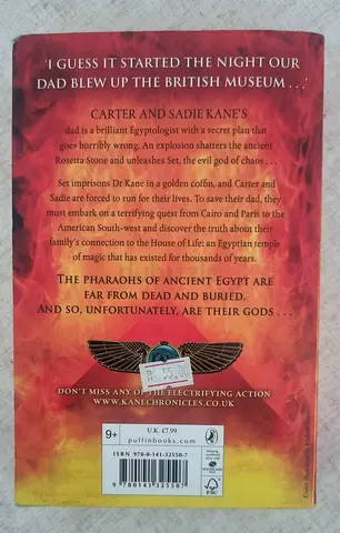 The Kane Chronicles (Back Cover) - Rick Riordan - Paperback