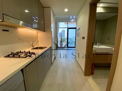 Studio For Rent in Azizi Riviera with Stunning Lagoon & Burj Khalifa Views