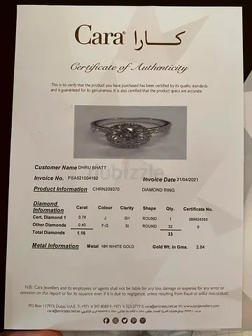 Ring with diamonds