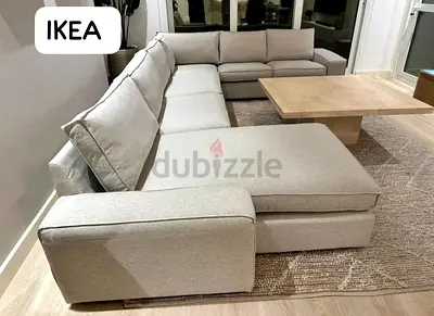 Beige Color IKEA Kivik ushape sofa beige