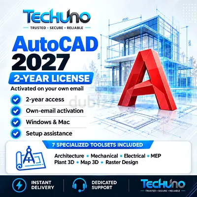 📐 AutoCAD 2027 | 2-Year License ✅ Own Email | Windows & Mac | Setup Support
