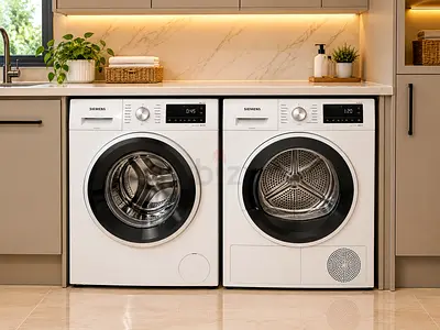 Siemens IQ300 9KG Washing Machine & 9KG Dryer – Separate Set