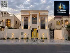 Classic villa in Al Muwaihat 1, prime location close to all amenities, featuring a private pool; fre