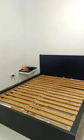 Ikea Queen size bed with mattress and storage drawers