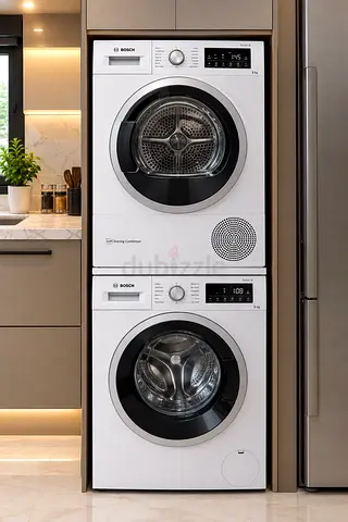 Bosch 8KG Washing Machine + 8KG Dryer – Separate Set