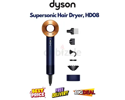 Dyson Hair Dryer - Supersonic HD08 - Brand New, Complete Attachments, FREE DELIVERY, WARRANTY