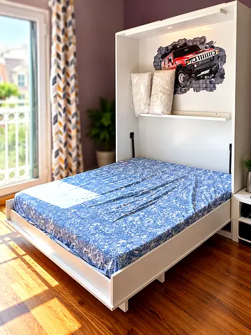 Custom-Made Murphy / Wall Bed with Medical Mattress – For Sale