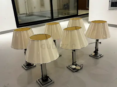 Luxury Matching Lamp Set – 6 Table Lamps + 2 Floor Lamps – 8 Pieces”