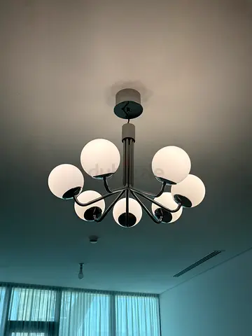 Modern chrome 7globe ceiling chandelier