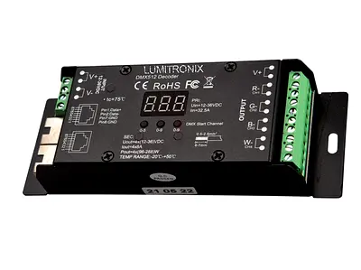 4 Channel DMX RGB LED Digital PWM Decoder Lighting Controller