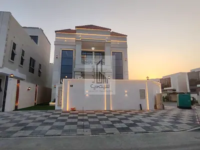 Distinctive Corner Stone Villa for Sale in Ajman (Plot 5) - Facing Services, 2 Streets, G+1+Roof with 4 Master Bedrooms | Freehold Incl. Registration