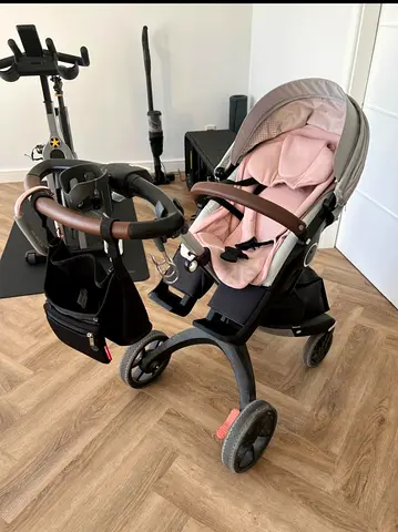 Stokke Xplory Stroller – Pink / Grey – Good Condition