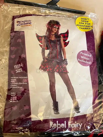 Halloween Costume with Wig for Girls - "Rebel Fairy"