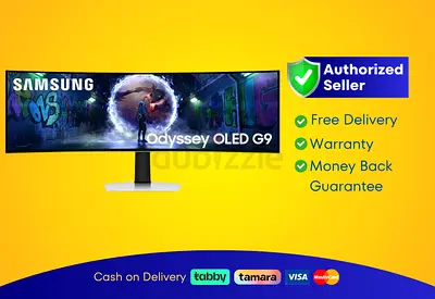 Samsung 49 inch Odyssey OLED G9 Curved Gaming Monitor - 144Hz, | New | Warranty | FREE Delivery