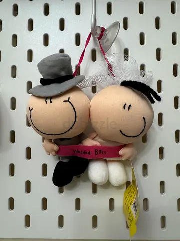 Vintage 2000s Carlton Cards Bubblegum Bods Plush - "Wedded Bliss" (With Tags) - Y2K Rare Collectible