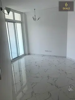 Spacious 1-Bedroom Apartment with Balcony & Closed Kitchen for Rent in Oasis Towers, Ajman | 2 Bathr