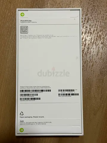 iPhone 18 pro max box (new) -