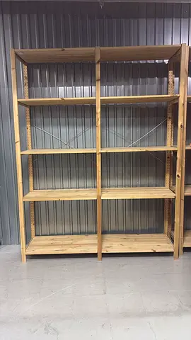 2 wooden storage shelves from Ikea