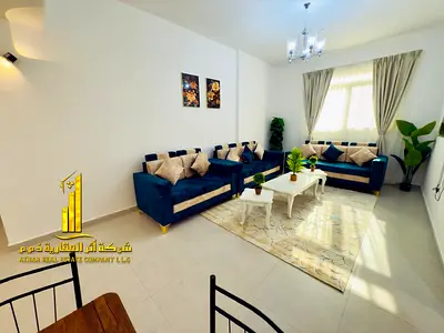 شقه فاخره. ثاني ساكن غرفه وصاله مع بلكونه مفتوحه .كورنيش عجمان. مفروش بالكامل للإيجار الشهري✨الإيجار يشمل الفواتير والإنترنت وموقف