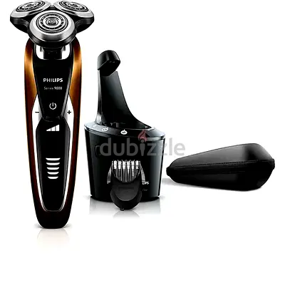 Philips Series 9000 Electric Shaver with Cleaning Dock and Travel Case - Used