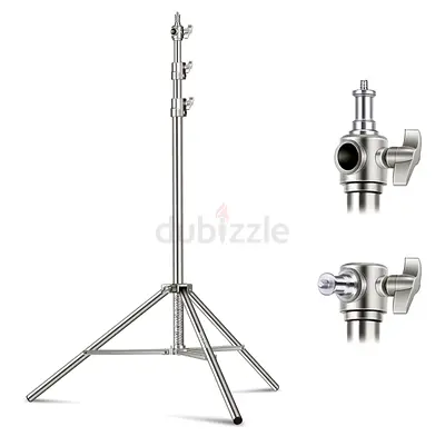 NEEWER 7.2ft/2.2m Stainless Steel Light Stand, Heavy Duty