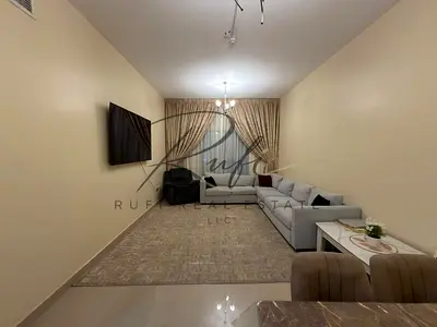 newly furnished 2 bedroom and hall with brand new furniture for rent in al nuamiya towers C on highers floor.
