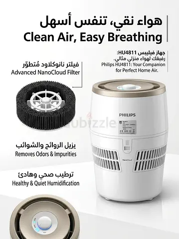 Philips HU4811 NanoCloud Humidifier & Air Purifier - Excellent Condition