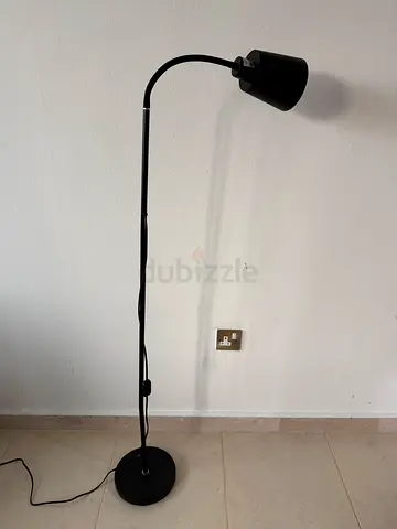 Black Adjustable Arc Floor Lamp