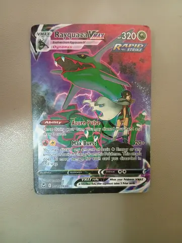 Rayquaza vmax rapid strike Pokemon card TG20/TG30 rare card